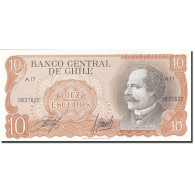 Billet, Chile, 10 Escudos, 1967-1976, UNdated (1970), KM:142, NEUF - Chili