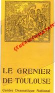 31 - TOULOUSE - PROGRAMME LE GRENIER -1958-L' HISTOIRE DU SOLDAT- IGOR STAVINSKY-JEAN FAVAREL-RENE BERGIL-SERGE BAUDO- - Programs