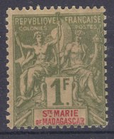 Madagascar Sainte-Marie 1894 Yvert#13 Mint Hinged - Neufs