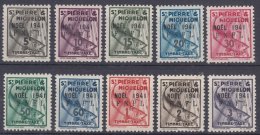 St. Pierre & Miquelon 1941 Timbre Taxe Yvert#42-51 Mint Never Hinged, Superb Quality - Nuovi