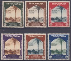 Italy Colonies Tripolitania 1934 Colonial Arts Exposition Sassone#94-99 Mint Never Hinged - Tripolitania