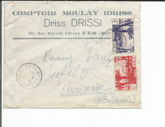 France Maroc, Lettre Publicité Comptoir Moulay Idriss Fes - Annemasse (18.1048) - Lettres & Documents