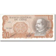 Billet, Chile, 10 Escudos, 1967-1976, Undated, KM:142, SUP+ - Chili