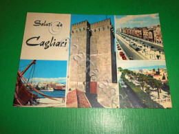 Cartolina Saluti Da Cagliari - Vedute Diverse 1960 - Cagliari