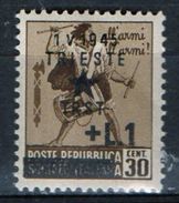 PIA - ITALIA OCCUPAZIONE JUGOSLAVA Di Trieste : 1945 : Francobolli Italiani Del 1944-45 - Sovrastampati (SAS 3) - Yugoslavian Occ.: Trieste