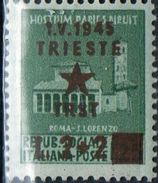 PIA - ITALIA OCCUPAZIONE JUGOSLAVA Di Trieste : 1945 : Francobolli Italiani Del 1944-45 - Sovrastampati (SAS 7) - Yugoslavian Occ.: Trieste