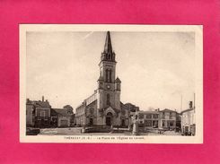 79 DEUX-SEVRES, THENEZAY, La Place De L'Eglise Au Levant, (M. Chrétien) - Thenezay