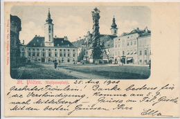 AUSTRIA, ST. POLTEN, RATHHAUSPLATZ, EX Cond. PC, Used, 1901 - St. Pölten