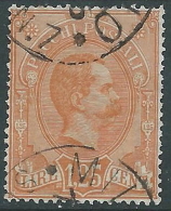 1884-86 REGNO USATO PACCHI POSTALI EFFIGIE 1,25 LIRE - R9-4 - Colis-postaux