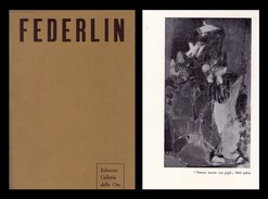 Catalogo Mostra KURT FEDERLIN. Galleria Delle Ore Dal 5 Al 18 Novembre 1963 - Kunst, Architektur