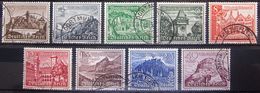 ALLEMAGNE EMPIRE                   N° 654/662                           OBLITERE - Used Stamps