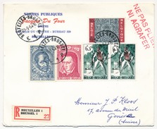 BELGIQUE - Enveloppe Rec. Affranchissement Composé 1964 - Cartas & Documentos