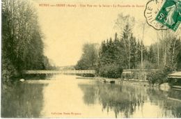 Mussy  Sur Seine Une Vue Sur La Seine La Passerelle De Bantel - Mussy-sur-Seine