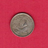 BRITISH CARIBBEAN TERRITORIES   10 CENTS 1956 (KM # 5) - Territoires Britanniques Des Caraïbes