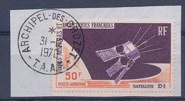 TAAF - PA 12 SATELLITE D1 OBL USED CACHET SUPERBE CROZET COTE 56 EUR - Usati