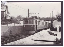 FORMAT 10x15cm - CARTE BVA - REPRO DES ANNEES 70-80 - LEB - CHEMIN DE FER LAUSANNE ECHALLENS BERCHER - TRAIN - BAHN - TB - Bercher