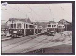 FORMAT 10x15cm - CARTE BVA - REPRO DES ANNEES 70-80 - LEB - CHEMIN DE FER LAUSANNE ECHALLENS BERCHER - TRAIN - BAHN - TB - Bercher