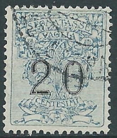 1924 REGNO USATO SEGNATASSE PER VAGLIA 20 CENT - R9-3 - Tax On Money Orders