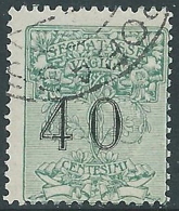 1924 REGNO USATO SEGNATASSE PER VAGLIA 40 CENT - R9-3 - Impuestos Por Ordenes De Pago