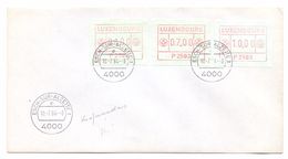 Luxembourg Luxemburg ATM P2503 FDC 10 July 1984 Esch-sur-Alzette - Postage Labels