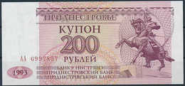 1993 PMR Transnistria 200 Coupon Rubles - Uncirculated - Other - Europe