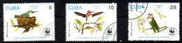 CUBA. N°3224-6 Oblitérés De 1992. WWF Oiseau-mouche. - Colibris