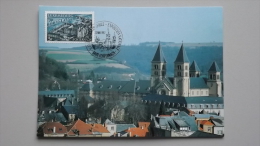 Luxemburg Mi 796 Yt 746 Maximumkarte MK/MC, Orts-SST 23.5.1992, Echternach: Basilika St. Willibrord U. Benediktinerabtei - Maximum Cards