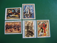 POLYNESIE YVERT POSTE AERIENNE N° 65/69 TIMBRES NEUFS ** LUXE - MNH - SERIE COMPLETE - COTE 127,00 EUROS - Ongebruikt