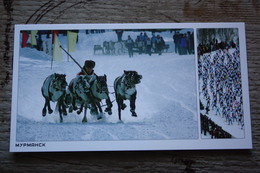 Russia. North. Traditional National Games . Deer Race  - Modern Russian Postcard - Regionale Spiele