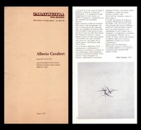 Catalogo Mostra ALBERTO CAVALIERI Opere Dal 1978 Al 1979. Zarathustra Arte Incontro. Giugno 1979 - Kunst, Architektur