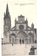 Delcampe - ----- -33- ----  BAZAS  La Cathédrale Saint Jean Animée Gros Plan - TTB Voyagé - Bazas