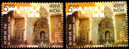 CHURCH-St ANNE CHURCH-GOA-ERROR-COLOR VARIETY-INDIA-2009-SCARCE-J1-14 - Plaatfouten En Curiosa