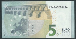 € 5 SPAIN  VB V010 A3  DRAGHI  UNC - 5 Euro