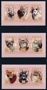 Zaire - BL116/118 - Chats - Cats - Non Dentelé - Ongetand - Imperforated - 1997 - MNH - Nuovi