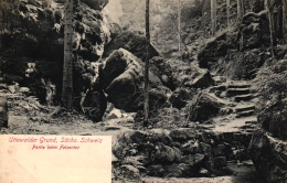 Uttewalder Grund, Sächs. Schweiz, Partie Beim Felsentor, Um 1910/20 - Wehlen