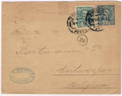 Portugal, 1899, Porto-Bélgica - Cartas & Documentos