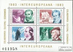 Romania 1983 International Europa Famous People Sciences INTEREUROPA S/S Stamps MNH SC#3135 Michel 193 - Collections