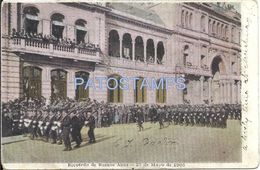 74424 ARGENTINA BUENOS AIRES COSTUMES PARADE MILITARY 25 DE MAYO DE 1905 POSTAL POSTCARD - Argentina