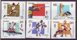 POLAND 3149-3154,unused,olimpic Sport - Sommer 1988: Seoul