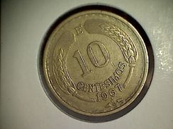 Chile 10 Centesimos 1967 - Cile