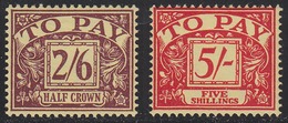 Great Britain 1955-57 Postage Due, Mint Mounted, Wmk 165, Sc# J53-J54 SG D54-D55 - Postage Due