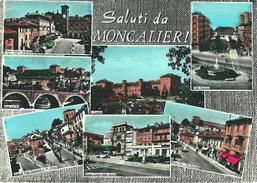 SALUTI DA MONCALIERI (TO) - VEDUTINE  - F/G - V.: 1961 - Moncalieri