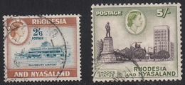 Rhodesia & Nyasaland 1959-62 Cancelled, Sc# , SG 28-29 - Rodesia & Nyasaland (1954-1963)