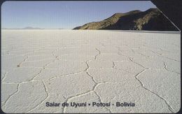 Bolivia 1998-99. Prepago ENTEL.  Salar De Uyuni. Patente URMET. Validez 31-12-99 - Paysages