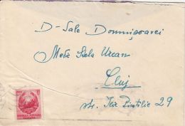 62186- REPUBLIC COAT OF ARMS, STAMP ON COVER, 1951, ROMANIA - Cartas & Documentos