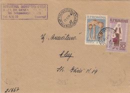 62187- MUSHROOMS, FOLKLORE COSTUME, STAMPS ON COVER, 1959, ROMANIA - Lettres & Documents