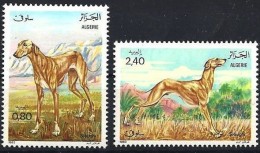 ALGERIE, Chiens, Dog, Dogs, Dos, Perro. Yvert 798/99 Neuf Sans Charnière ** MNH. - Chiens