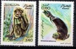 ALGERIE, Singe, Mammiferes Marin, Yvert 744/45  ** MNH. - Otros & Sin Clasificación