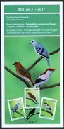 BRAZIL 2017 - ENDANGERED BRAZILIAN  BIRDS - EDICT Nr. 2 - Storia Postale