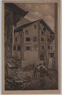 Altes Haus In Ardez - Ochsenwagen Mit Heu Animee - Photo: Engadin Press No. 1174 - Ardez